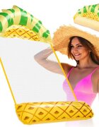 Ikonka Saltea gonflabila tip hamac pentru plaja si piscina dimensiune 135 x 72 cm model Ananas