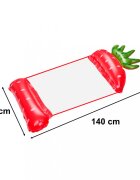 Ikonka Saltea gonflabila tip hamac pentru plaja si piscina dimensiune 150 x 70 cm model Capsunica