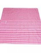 Ikonka Saltea impermeabila de plaja sau picnic 200 x 200 cm Pink Strips