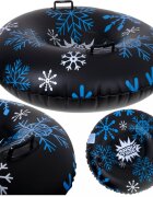 Ikonka Sanie gonflabila 95cm Black Snowflake