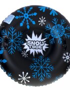 Ikonka Sanie gonflabila 95cm Black Snowflake