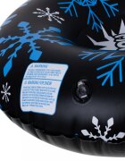 Ikonka Sanie gonflabila 95cm Black Snowflake