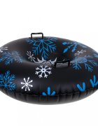 Ikonka Sanie gonflabila 95cm Black Snowflake