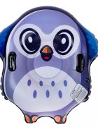 Ikonka Sanie gonflabila pentru copii Purple Owl cu manere de sustinere dimensiune 95 x 103 x 26 cm
