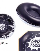 Ikonka Sanie gonflabila pentru copii Snow Flake cu manere de sustinere realizata din PVC dimensiune 110 x 26 cm