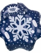 Ikonka Sanie gonflabila pentru copii Snow Flake cu perna manere de sustinere realizata din PVC dimensiune 95 x 103 x 26 cm