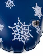 Ikonka Sanie gonflabila pentru copii Snow Flake cu perna manere de sustinere realizata din PVC dimensiune 95 x 103 x 26 cm