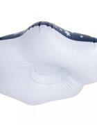 Ikonka Sanie gonflabila pentru copii Snow Flake cu perna manere de sustinere realizata din PVC dimensiune 95 x 103 x 26 cm
