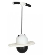 Ikonka Saritor pentru copii Pogo-Balance BlackWhite include pompa de umflat si autocolante adezive