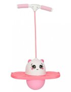 Ikonka Saritor pentru copii Pogo-Balance Pink include pompa de umflat si autocolante adezive