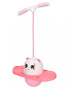 Ikonka Saritor pentru copii Pogo-Balance Pink include pompa de umflat si autocolante adezive