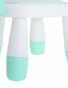 Ikonka Scaun de masa pentru copii 2 in 1 cu tavila reglabila si detasabila sarcina maxima 26 kg dimensiune 31 x 45cm Little Bunny Verde menta