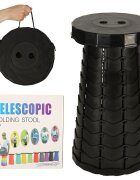Ikonka Scaun telescopic pliabil 24 cm Black