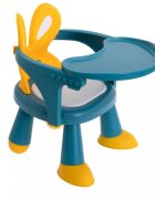 Ikonka Scaunel cu masuta incorporata Little Bunny galben albastru
