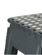 Ikonka Scaunel Pliabil din plastic 39 cm Dark Grey