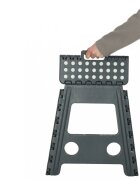 Ikonka Scaunel Pliabil din plastic 39 cm Dark Grey