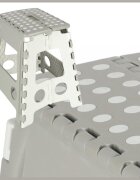 Ikonka Scaunel Pliabil din plastic 39 cm Light Grey