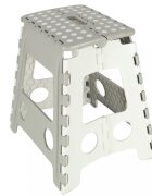 Ikonka Scaunel Pliabil din plastic 39 cm Light Grey