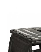 Ikonka Scaunel Pliabil din plastic 39 cm negru
