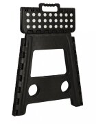 Ikonka Scaunel Pliabil din plastic 39 cm negru