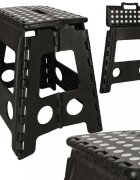 Ikonka Scaunel Pliabil din plastic 39 cm negru