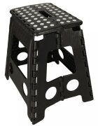 Ikonka Scaunel Pliabil din plastic 39 cm negru