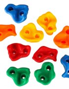 Ikonka Set 10 pietre de catarat si escaladat multicolor cu manere si suruburi incluse