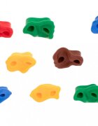 Ikonka Set 10 prize de catarare pentru copii cu sistem fixare inclus Multicolor Alpinism