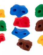 Ikonka Set 10 prize de catarare pentru copii cu sistem fixare inclus Multicolor Alpinism