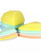 Ikonka Set 11 pietre de echilibru pentru copii pastel design ergonomic si inaltimi variabile