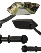 Ikonka Set 2 oglinzi retrovizoare de ghidaj pentru biciclete cu rotire 360 grade