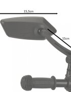 Ikonka Set 2 oglinzi retrovizoare de ghidaj pentru biciclete cu rotire 360 grade