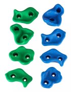 Ikonka Set 20 prize de catarare pentru copii cu sistem fixare inclus din plastic multicolor