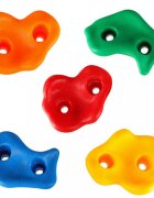 Ikonka Set 20 prize de catarare pentru copii cu sistem fixare inclus din plastic multicolor