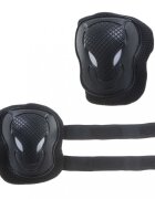 Ikonka Set 6 x protectii cotiere genunchiere si brate pentru copii Black