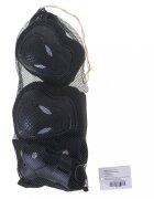 Ikonka Set 6 x protectii cotiere genunchiere si brate pentru copii Black