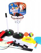 Ikonka Set antrenament pentru copii 5in1 Sport Series cu Baschet Volei Badminton Frisbe Disc