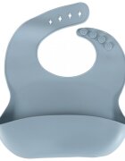 Ikonka Set complet de hranire copii cu 9 piese din silicon pentru diversificare hrana bleumarin Crab