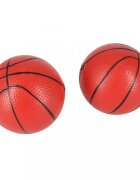 Ikonka Set cos de baschet portabil pentru copii cu panou plasa rezistenta include 2 mingi si pompa dimensiune 58 x 47 x 140 cm