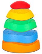 Ikonka Set de 5 pietre de echilibru senzoriale pentru copii cu suprafete antiderapante multicolor