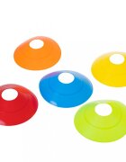 Ikonka Set de antrenament pentru copii cu 50 de discuri in 5 culori distincte din plastic Multicolor