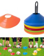Ikonka Set de antrenament pentru copii cu 50 de discuri in 5 culori distincte din plastic Multicolor
