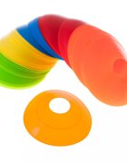 Ikonka Set de antrenament pentru copii cu 50 de discuri in 5 culori distincte din plastic Multicolor