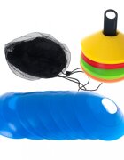 Ikonka Set de antrenament pentru copii cu 50 de discuri in 5 culori distincte din plastic Multicolor