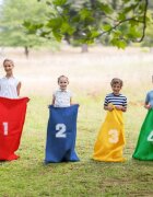 Ikonka Set de joaca miscare animatie si competitie pentru copii 4 in 1 party garden