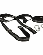 Ikonka Set de montaj pentru leagane si hamace include doua curele robuste de 2 metri in geanta de transport inclusa