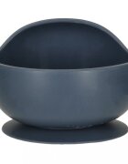 Ikonka Set diversificare hrana bebelusi cu 9 elemente din silicon flexibile fara BPA dark blue Squirrel