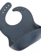 Ikonka Set diversificare hrana bebelusi cu 9 elemente din silicon flexibile fara BPA dark blue Squirrel