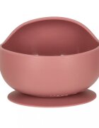 Ikonka Set diversificare hrana bebelusi cu 9 elemente din silicon flexibile fara BPA dark pink Squirrel