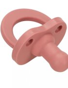 Ikonka Set diversificare hrana bebelusi pink Crab realizate din silicon cu 19 elemente